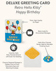 Retro Hello Kitty Happy Birthday Deluxe Greeting Cards