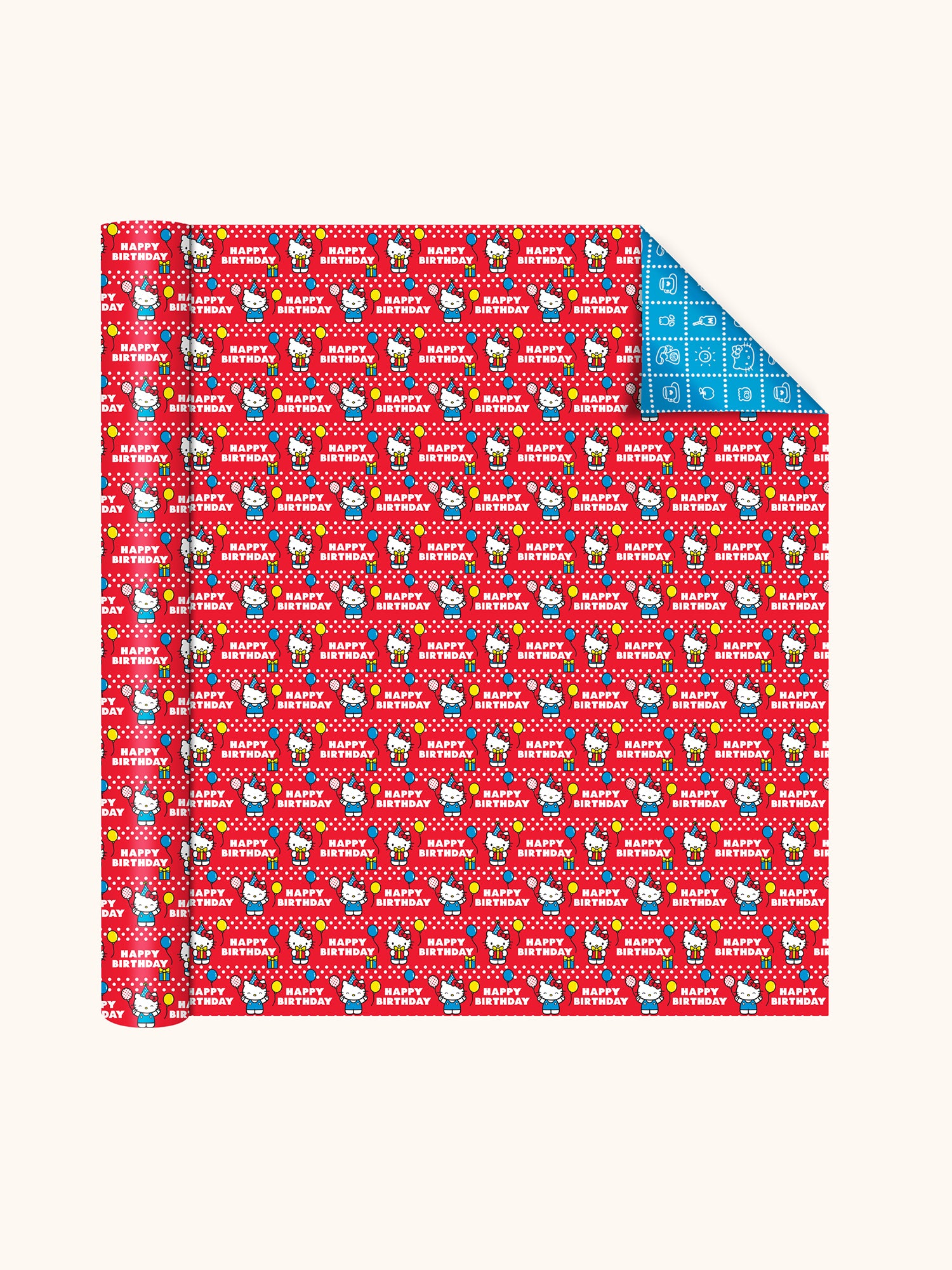 Retro Hello Kitty Reversible Gift Wrap
