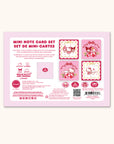 Hello Kitty and Friends Hearts and Ribbons Assorted Mini Note Cards with Stickers