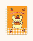 Sanrio Pompompurin Cherry Picnic Agatha Notebook with Pocket & Stickers