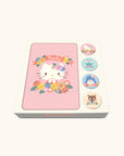 Hello Kitty and Friends Flowerd Thank you Boxed Note Card Set with Stickers