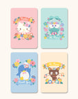 Hello Kitty and Friends Flowerd Thank you Boxed Note Card Set with Stickers