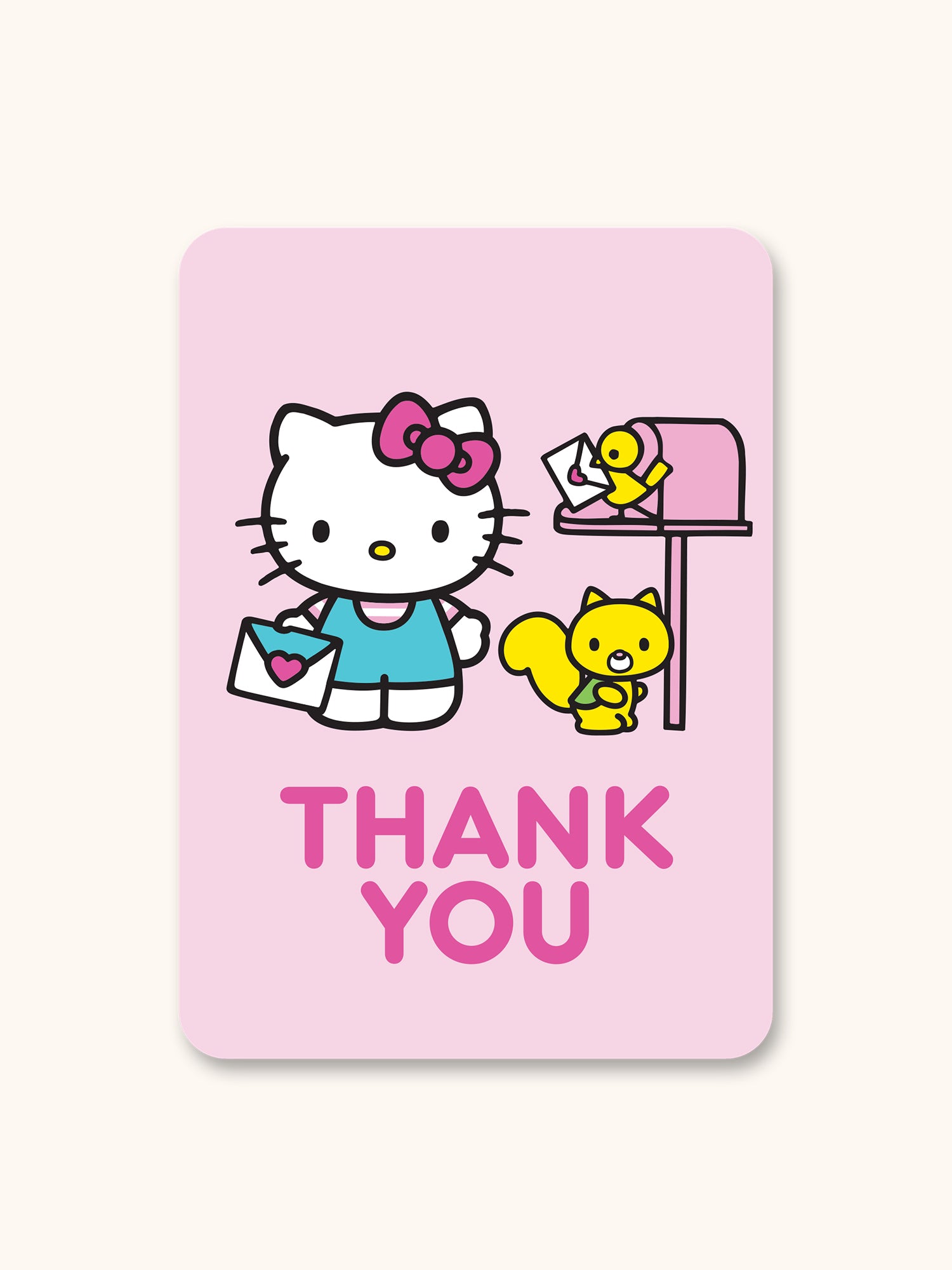 Hello Kitty Outdoor Fun Thank you Deluxe Greeting Card