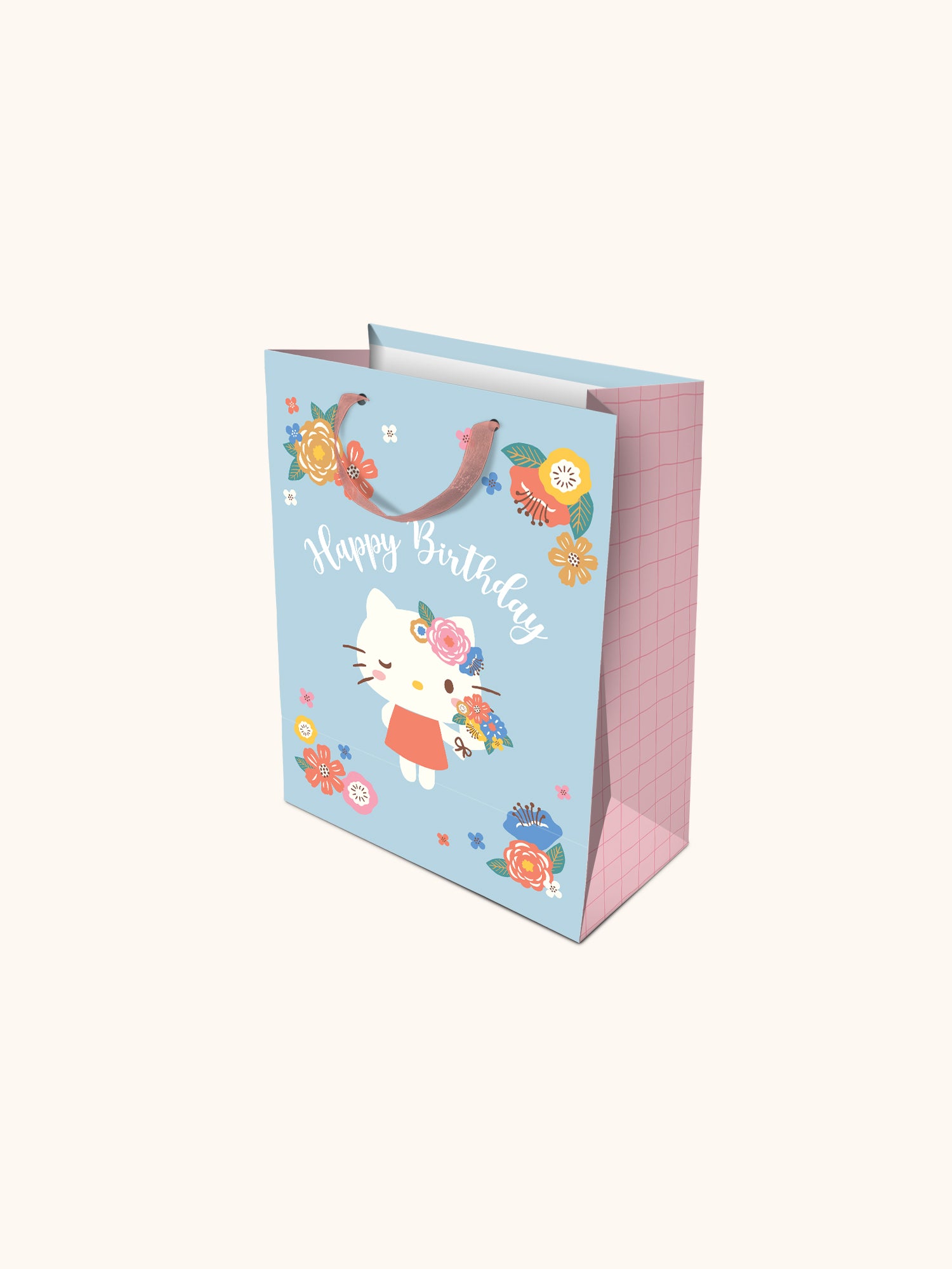 Hello Kitty Flowers Happy Birthday Small Gift Bag