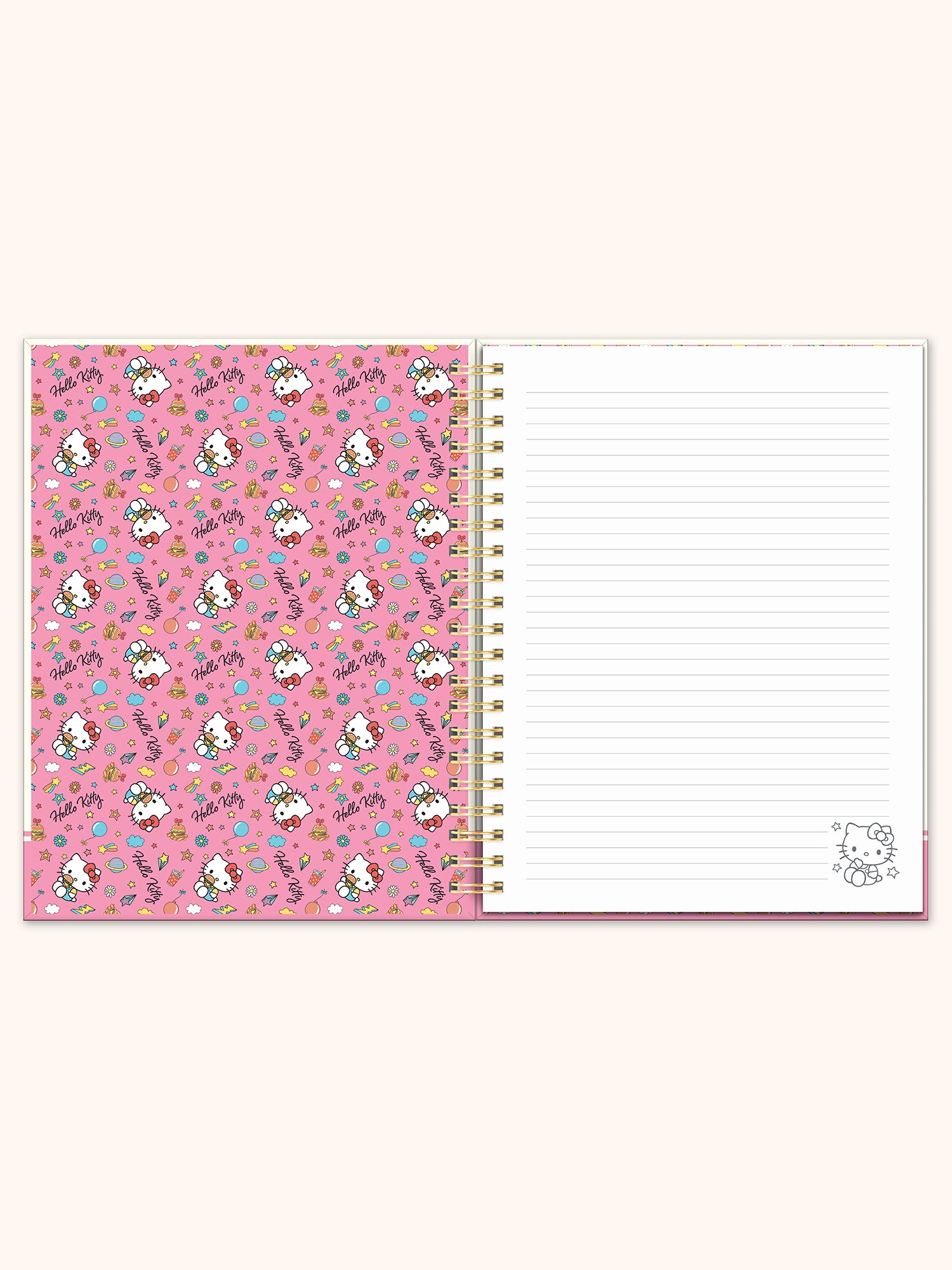Hello Kitty College Letters Extra Large Spiral Notebook