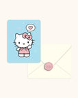 Hello Kitty Classic Pink Studio Note Cards with Wax Seals