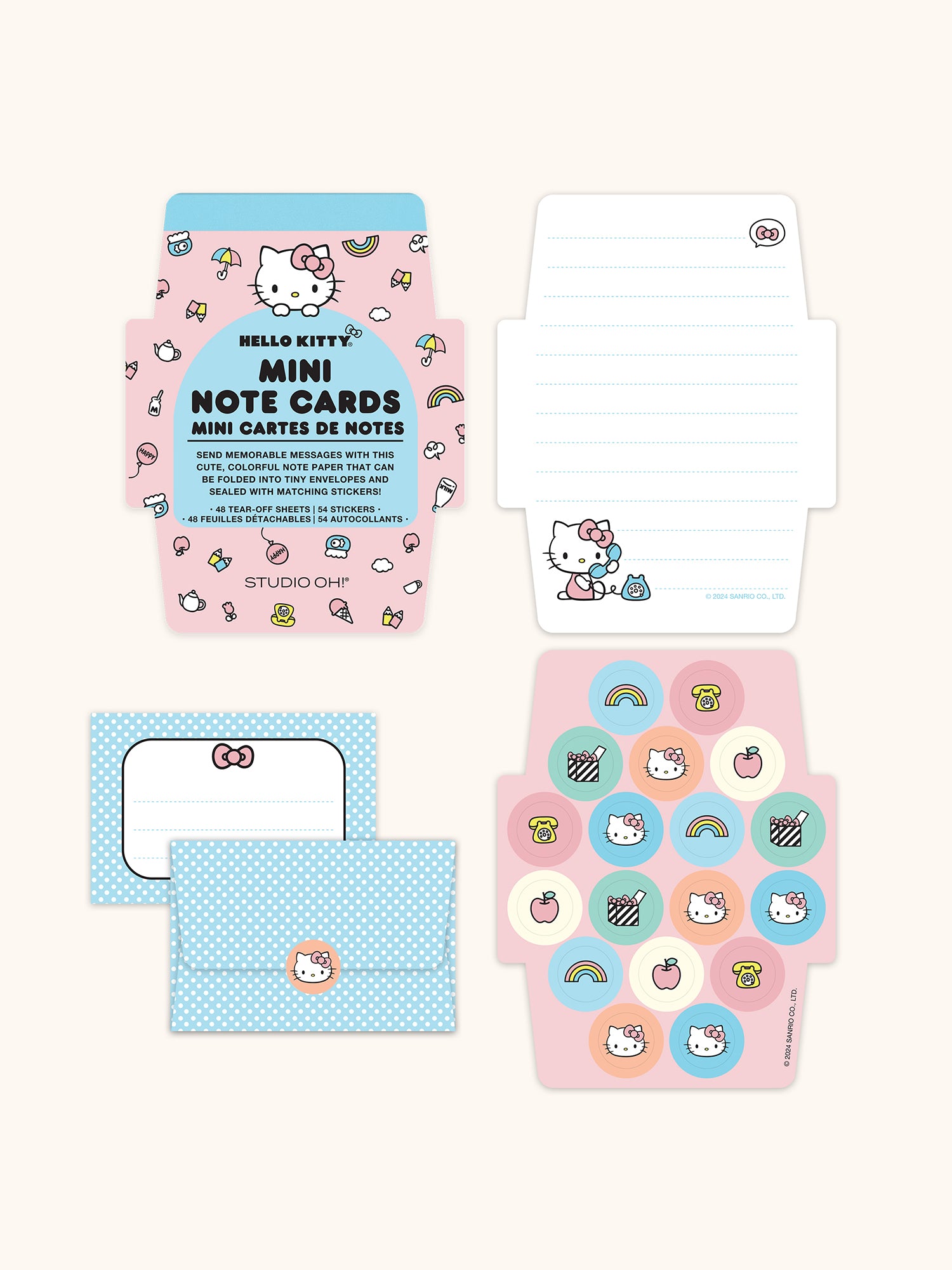 Hello Kitty Classic Pink Mini Memo with Stickers – Studio Oh!