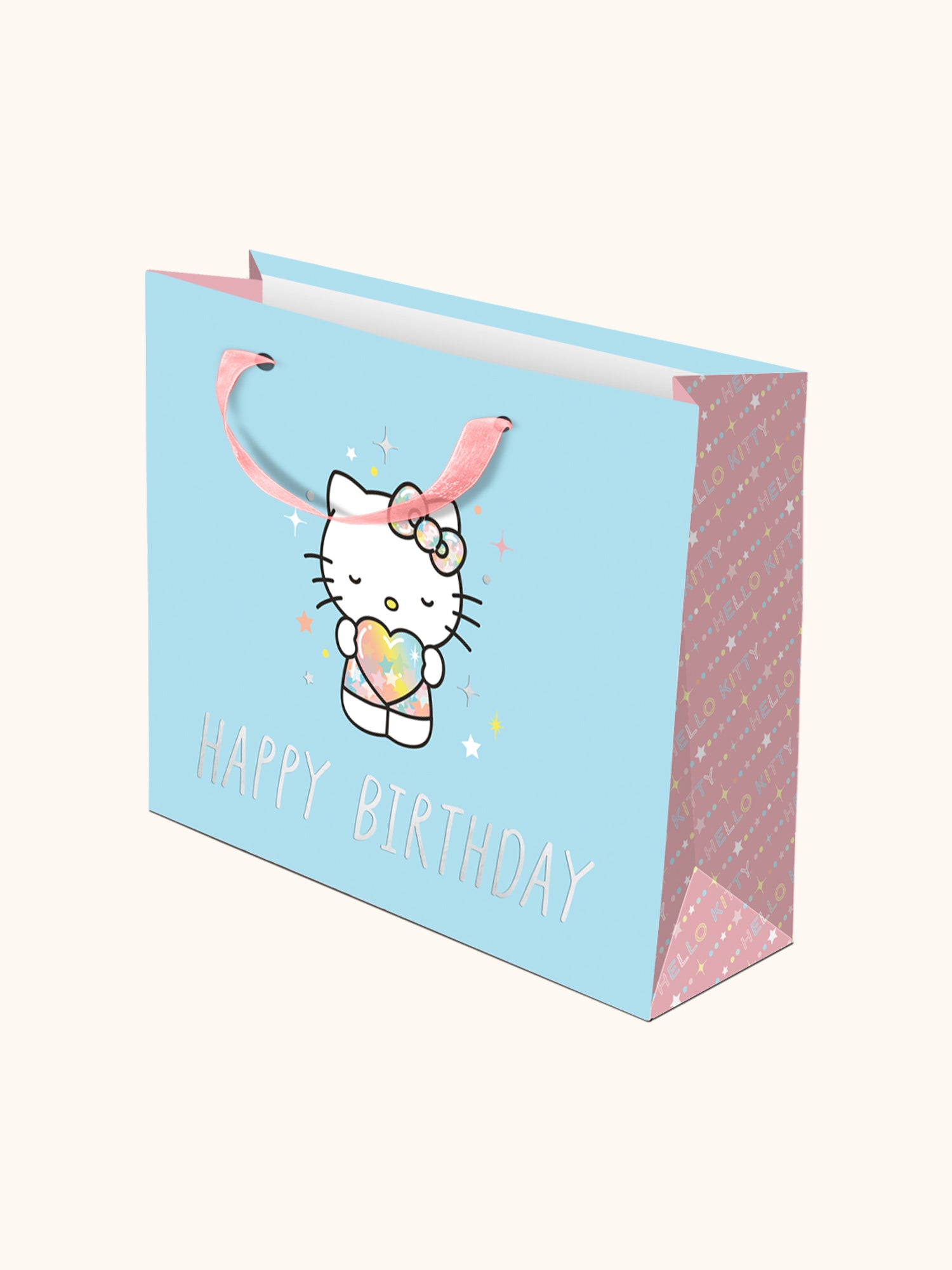 Hello Kitty Starshine Blue Happy Birthday Medium Gift Bag