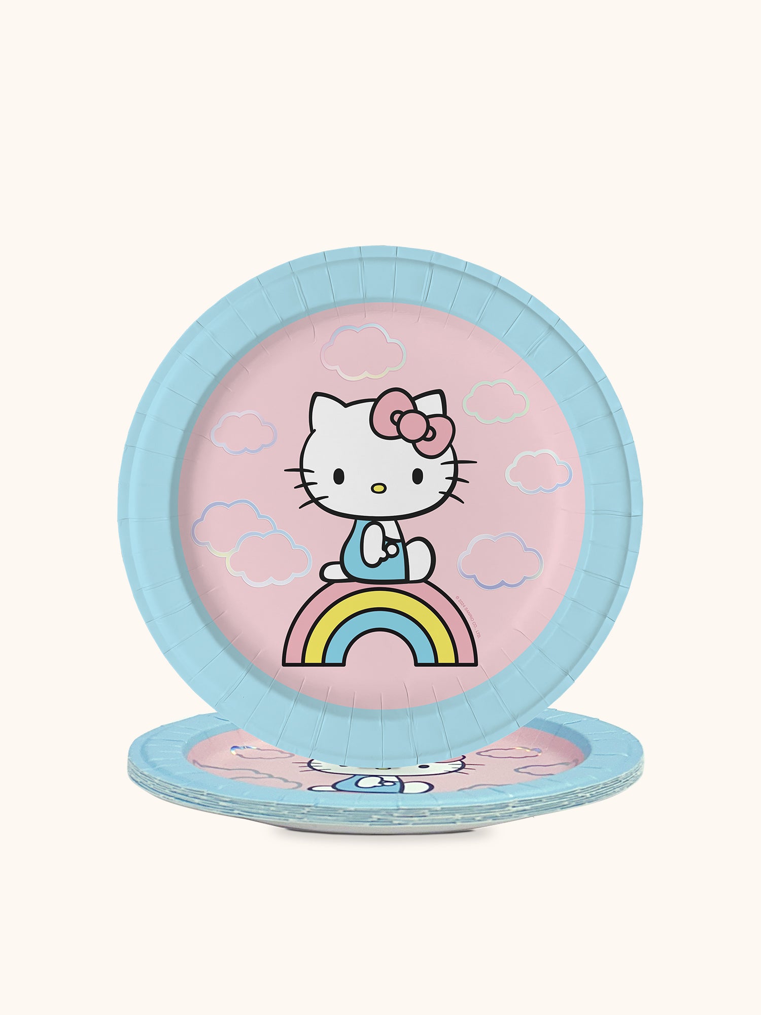 Hello Kitty Rainbow Skies Luncheon Plates
