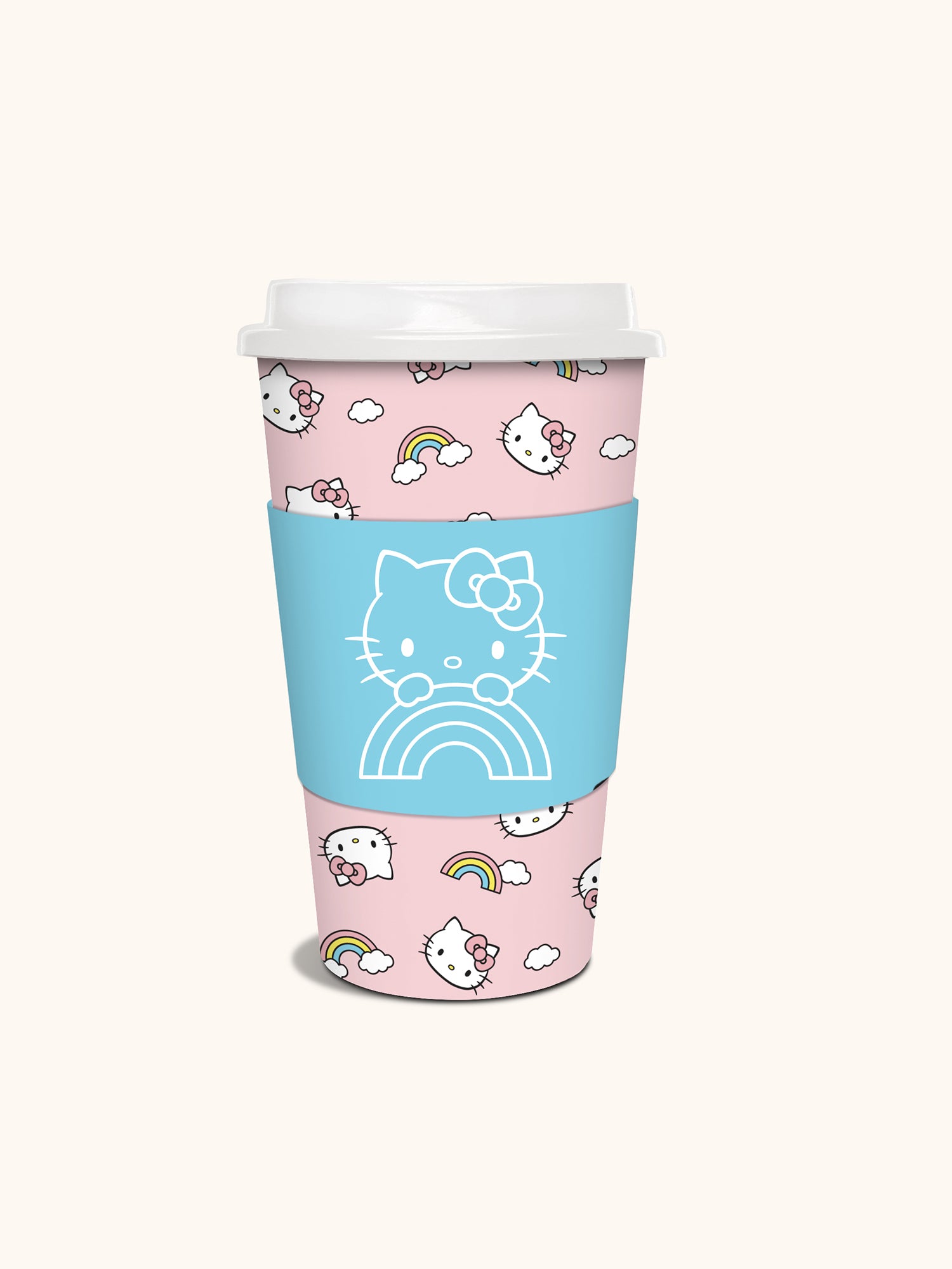 Hello Kitty Rainbow Skies Paper Hot Cups