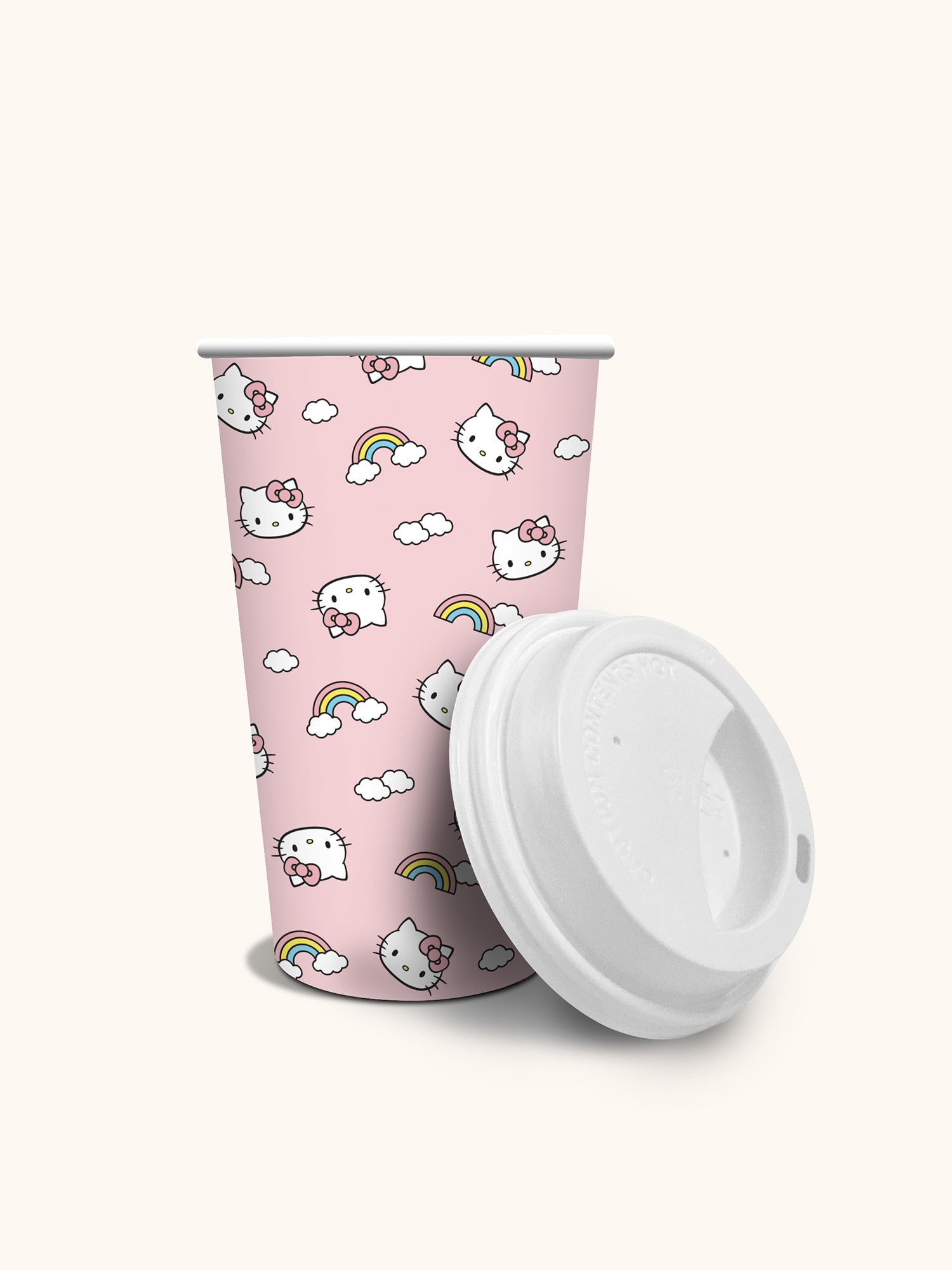 Hello Kitty Rainbow Skies Paper Hot Cups