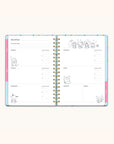 Hello Kitty and Friends College Letters Blue Undated Tri-Tab Planner
