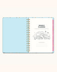 Hello Kitty and Friends College Letters Blue Undated Tri-Tab Planner