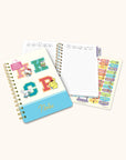 Hello Kitty and Friends College Letters Blue Agatha Notebook with Sticker Sheet