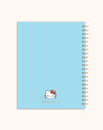 Hello Kitty and Friends College Letters Blue Extra-Large Spiral Notebook with Pocket & Sticker Sheet