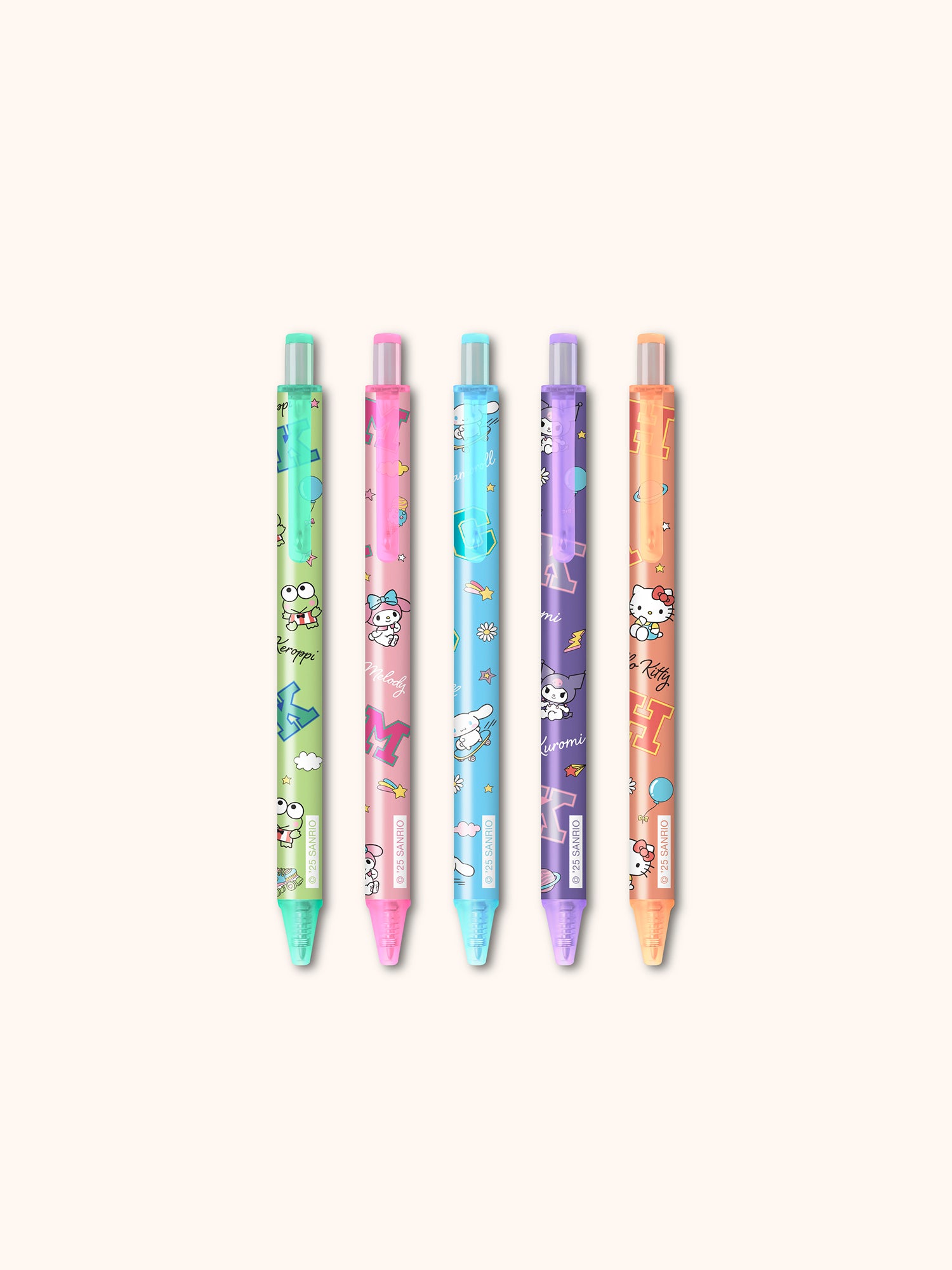 Hello Kitty and Friends College Letters Blue Gel Pen Set – Studio Oh!