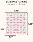 Leopard on Parade Scalloped Beverage Napkins