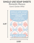 Romantic Rococo Single-Use Soap Sheets