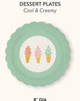 Cool & Creamy Scalloped Dessert Plates
