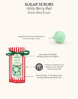 Petit Bonbon Holly Berry Red Sugar Scrub