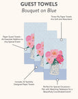 Bouquet on Blue Guest Towels