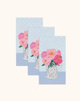 Bouquet on Blue Guest Towels
