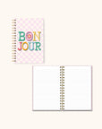 Bonjour Medium Spiral Notebook