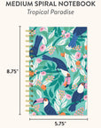 Tropical Paradise Medium Spiral Notebook