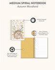 Autumn Woodland Medium Spiral Notebook
