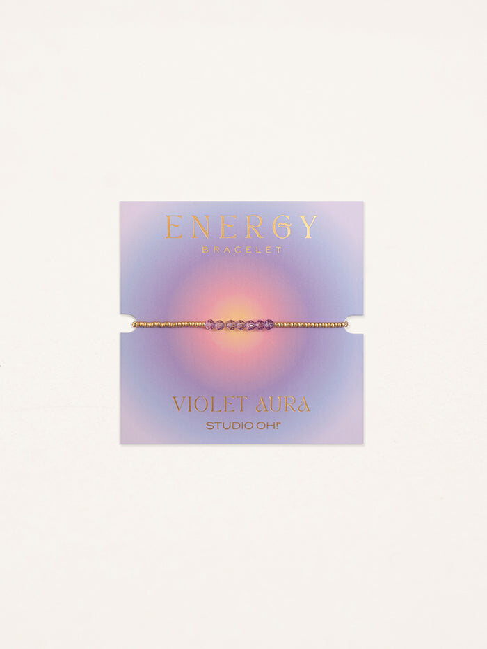 Violet Aura Energy Bracelet