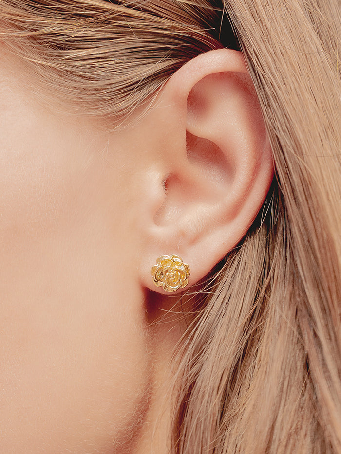 rose stud earrings seeds Rose Bloom Earrings