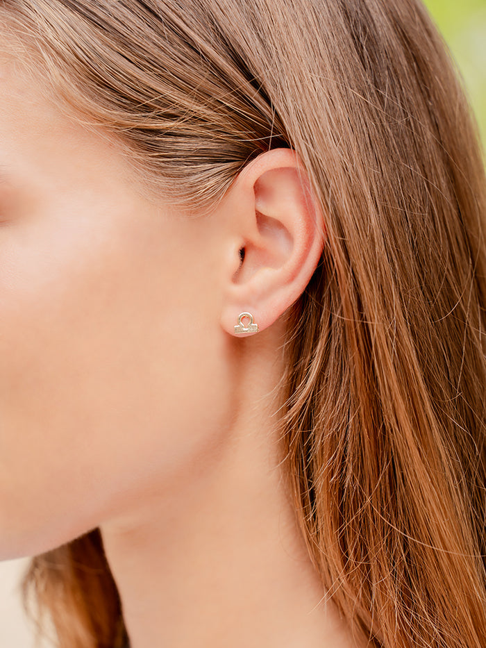 Libra Zodiac Earrings