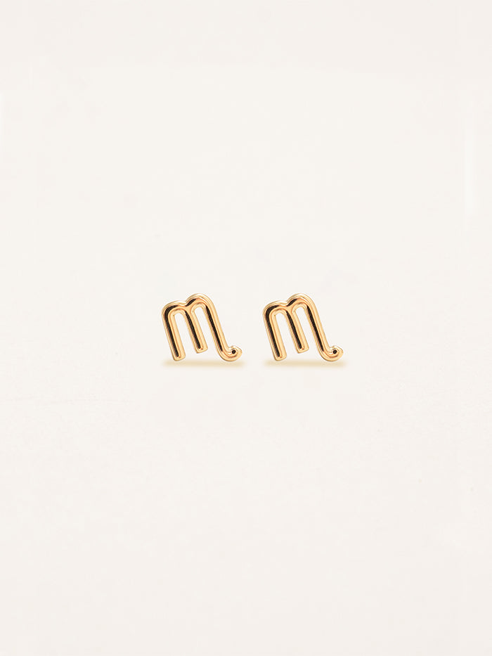 Scorpio Zodiac Earrings