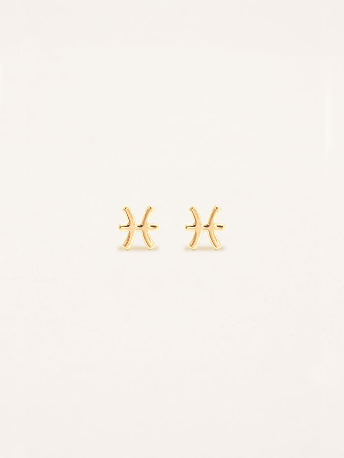 Pisces Zodiac Earrings