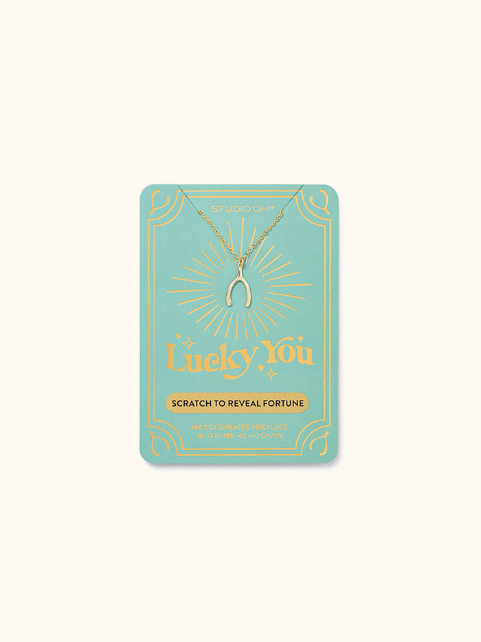 Wishbone - Lucky You Necklace