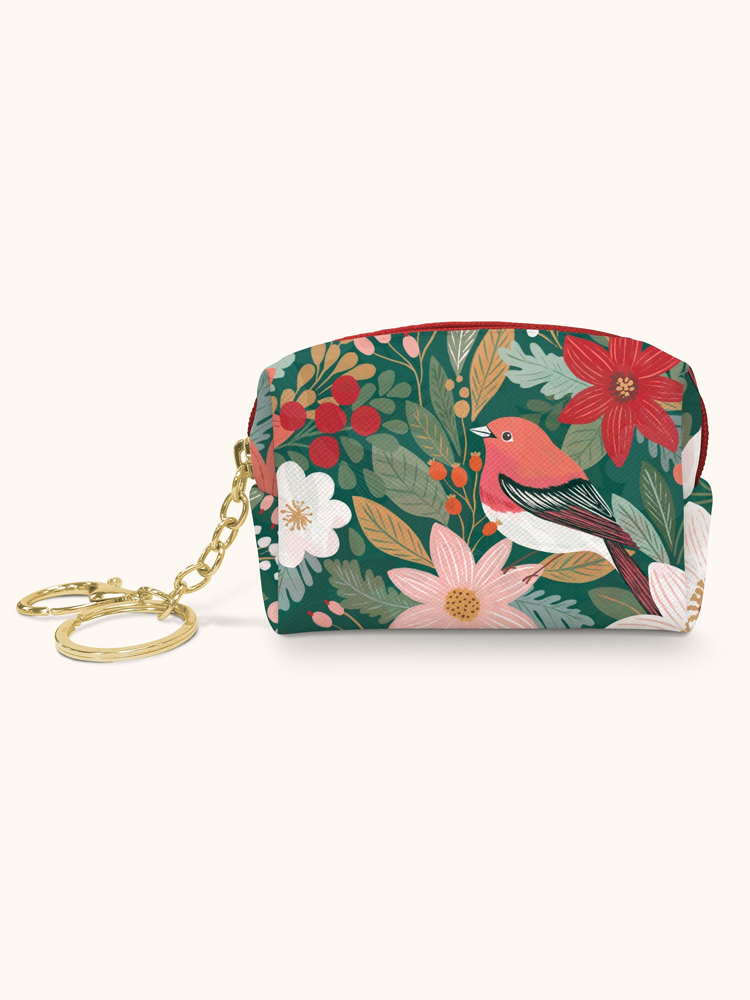 Nature's Celebration Christmas Key Chain Pouch