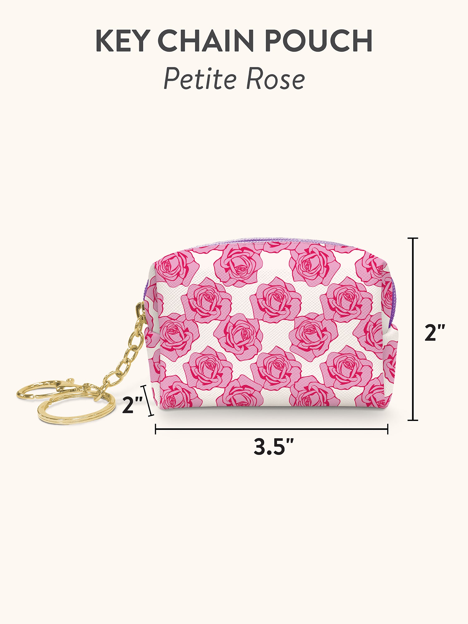 Petite Rose Key Chain Pouch