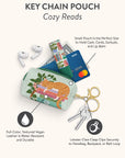 Cozy Reads Key Chain Pouch