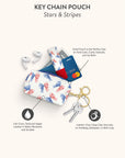 Stars & Stripes Key Chain Pouch
