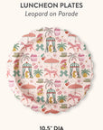 Leopard on Parade Scalloped Lunch Plates