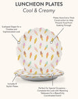 Cool & Creamy Scalloped Luncheon Plates