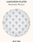 Romantic Rococo Scalloped Luncheon Plates