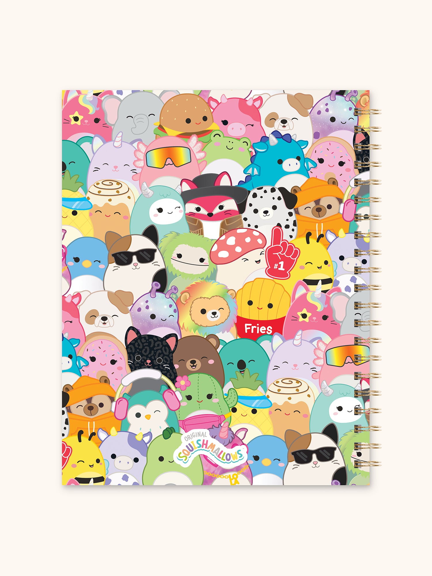 Squishmallows Back-to-Campus Squad Extra Large Spiral Notebook