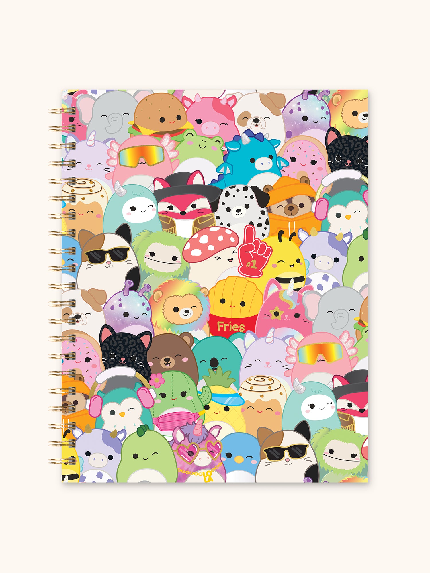 Squishmallows Back-to-Campus Squad Extra Large Spiral Notebook