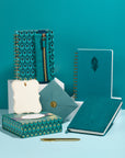Feather (Peacock Blue) Agatha Notebook