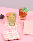 Leopard on Parade Scalloped Beverage Napkins