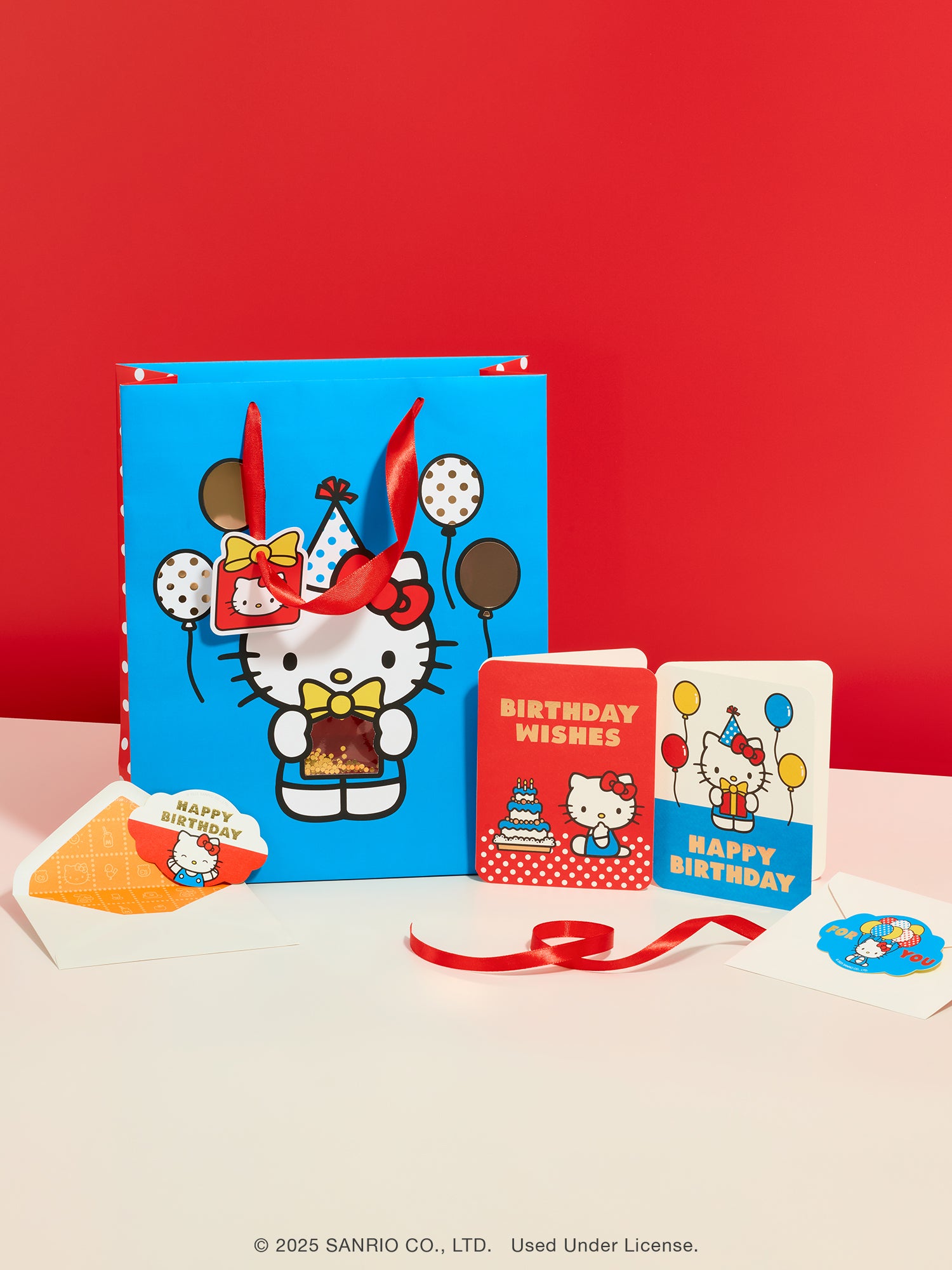Retro Hello Kitty Balloons Large Gift Bag