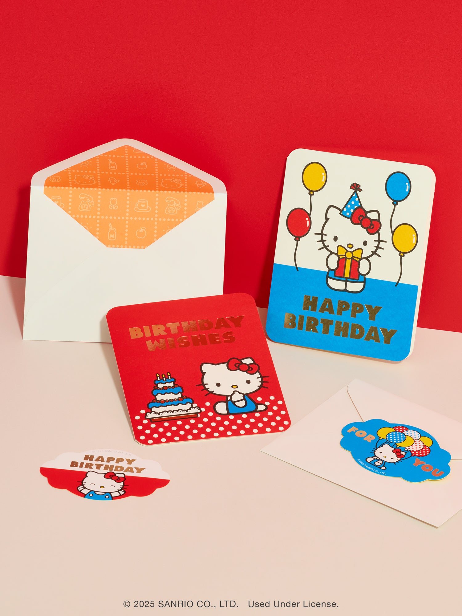 Retro Hello Kitty Birthday Wishes Deluxe Greeting Cards