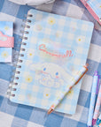 Sanrio Sweet Daisies Cinnamoroll Agatha Notebook with Pocket & Stickers