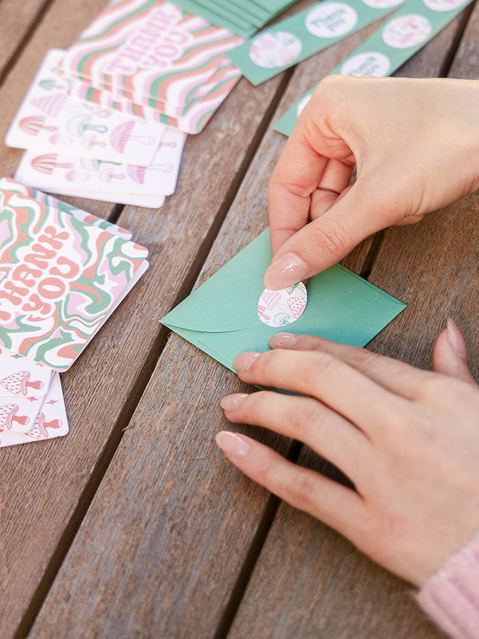 Wild Realm Mini Note card Set with Stickers